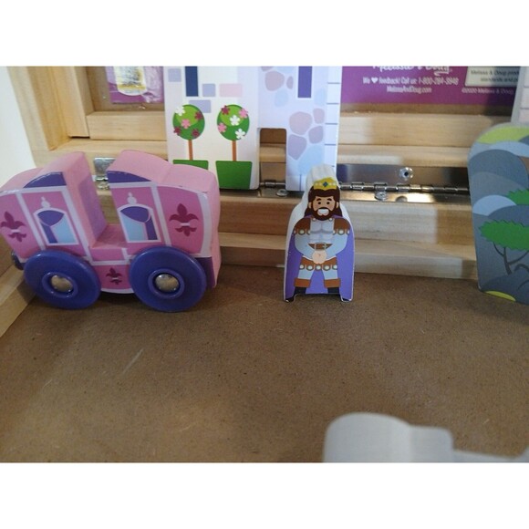 Melissa &Doug Take-Along Kingdom & Case Partial Missing A Few Pieces Super Nice - Picture 11 of 16